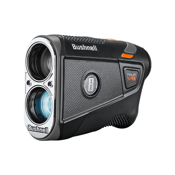 Bushnell Tour V6 Rangefinder angled view highlighting durable build