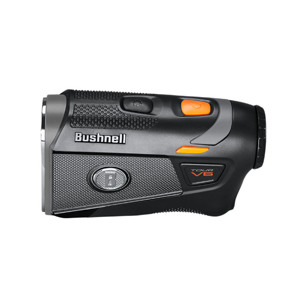 Bushnell Tour V6 Rangefinder side profile with ergonomic grip