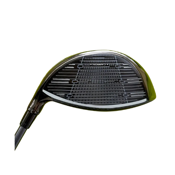 Golf driver with carbon fibre shaft front view of club head – Embrace Golf Australia