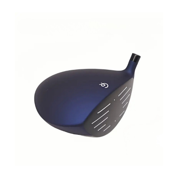 Frosted blue 10.5 degree golf driver head side profile – aerodynamic design – Embrace Golf Australia