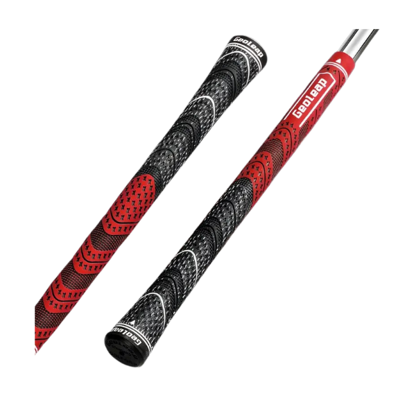 Geoleap golf grips top view – two grips with hybrid material texture – Embrace Golf Australia