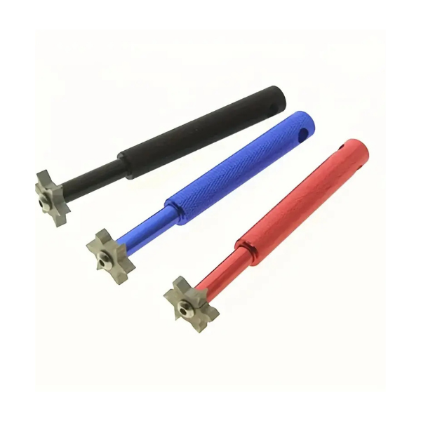 Golf club groove sharpener and cleaner black – 6 interchangeable heads with protective pouch – Embrace Golf Australia