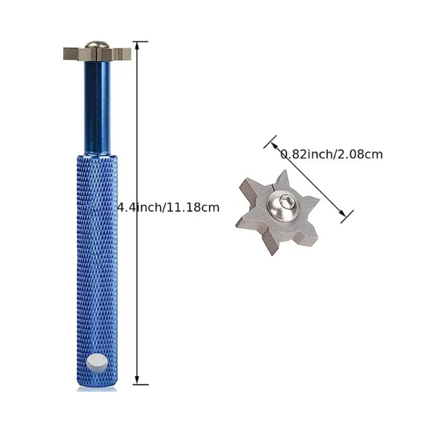 Golf club groove sharpener and cleaner blue – restore spin on wedges and irons – Embrace Golf Australia