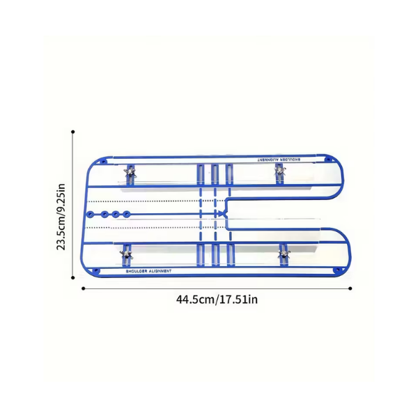 Acrylic golf putter mirror swing trainer with dimensions for practice setup