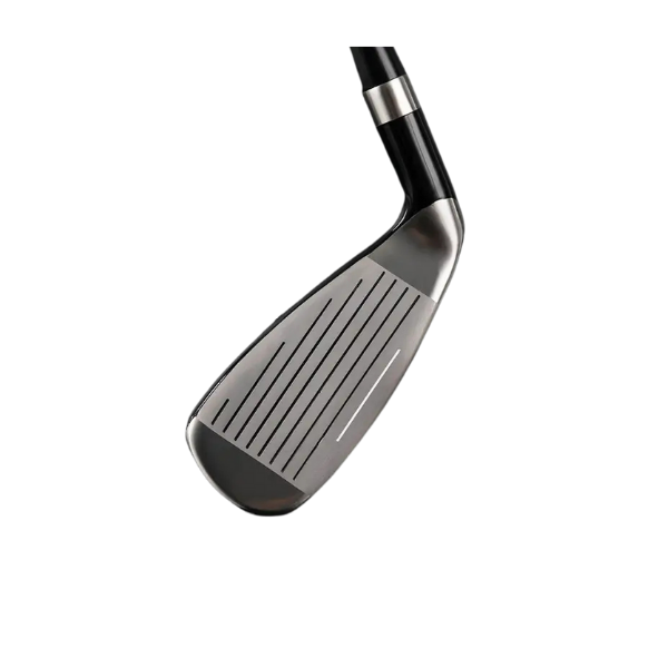 Hybrid golf club face view – precision grooves for control and spin – Embrace Golf Australia