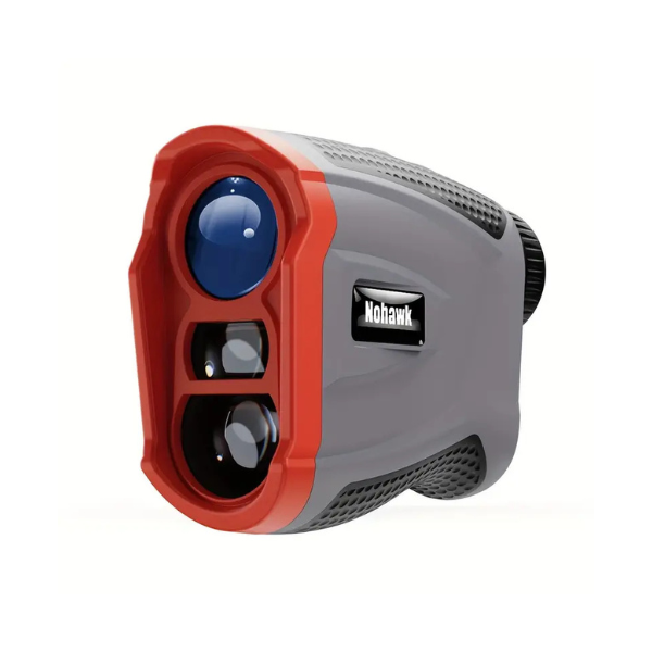 NOHAWK Golf Rangefinder angled view showing ergonomic design
