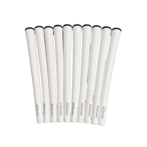 soft-tpe-golf-grips-10-pack-white-topview-embrace-golf-australia