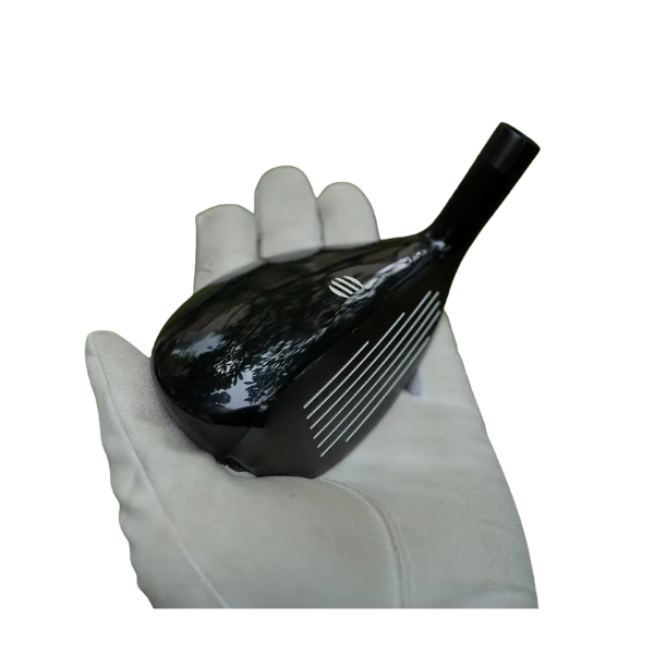 UT hybrid golf head front view – cast stainless steel with blue accent lines – Embrace Golf Australia